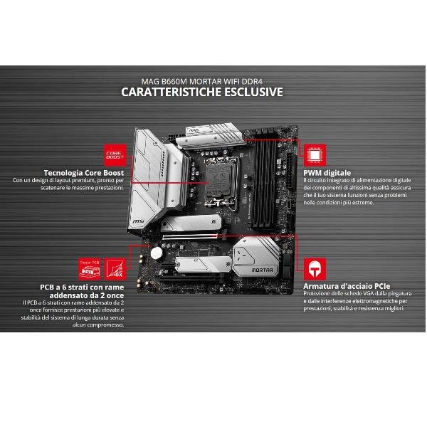 MSI MAG B660M MORTAR WIFI - Scheda madre …