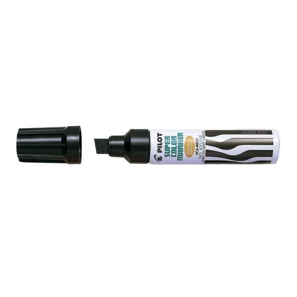 Marker Maxi 6600 nero punta a scalpello tratto …