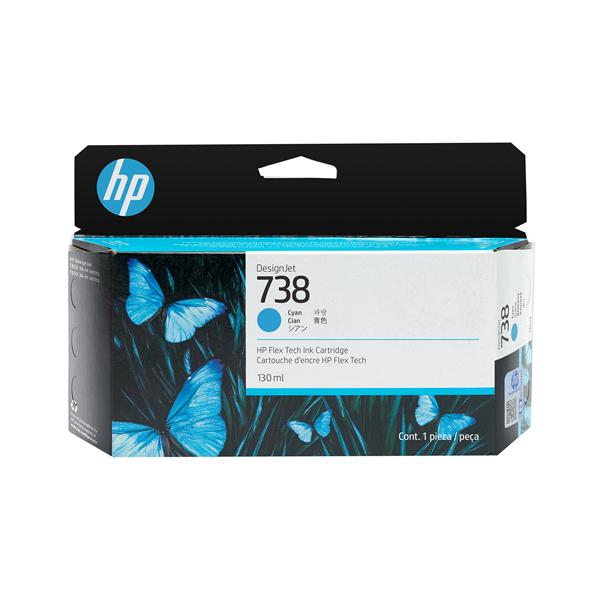 HP INC HP 738 130-ML CYAN DESIGNJET INK