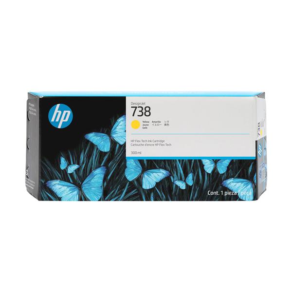 HP INC HP 738 300-ML YELLOW DESIGNJET INK