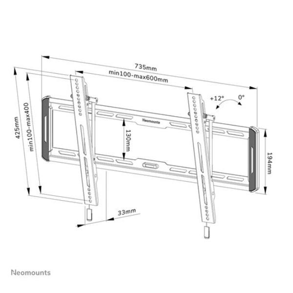 Neomounts WL35-550BL16 - Kit montaggio (elemento a parete, …