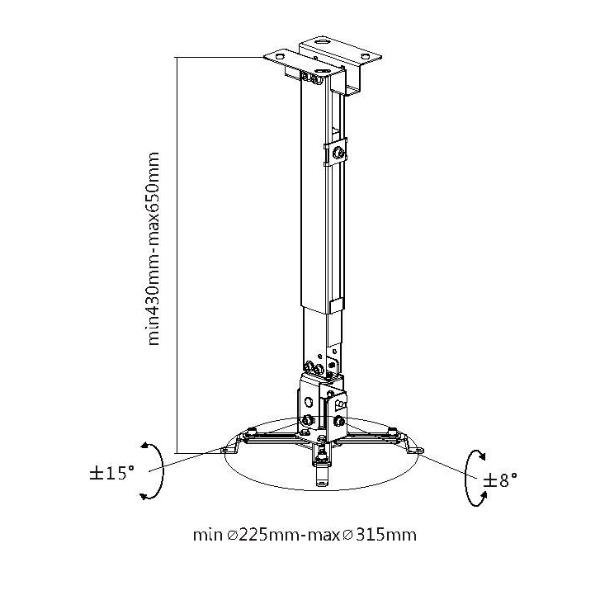 equip - Kit montaggio (momtaggio a parete/soffitto) - …