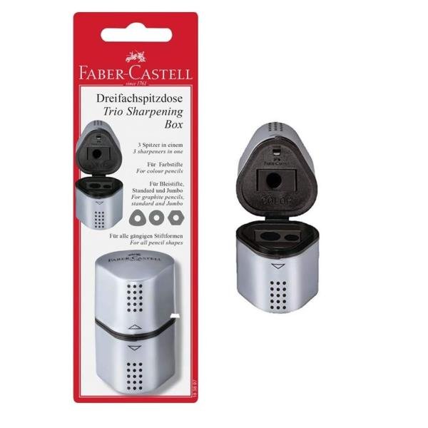Faber-Castell GRIP 2001 - Temperino con contenitore - …