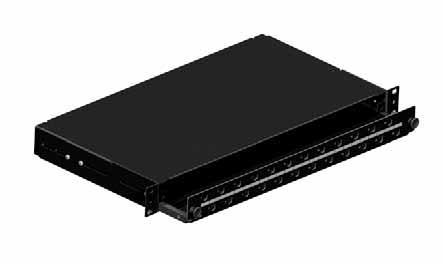 Brand-Rex FibrePlus - Pannello cablaggio - nero - …