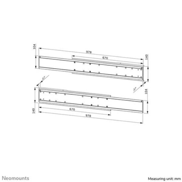 Neomounts ADM-875WH2 - Componente di montaggio (adattatore montaggio) …