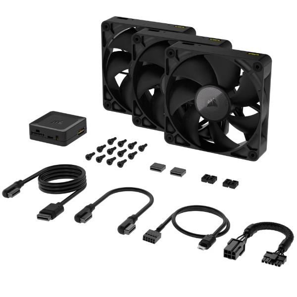 Corsair Starter Kit tre ventole PWM da 120 …