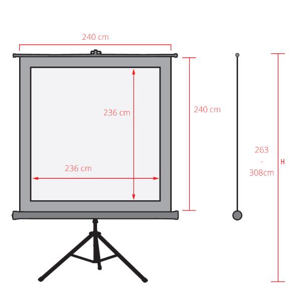 Sopar telo videoproiettore- New Junior 240x240