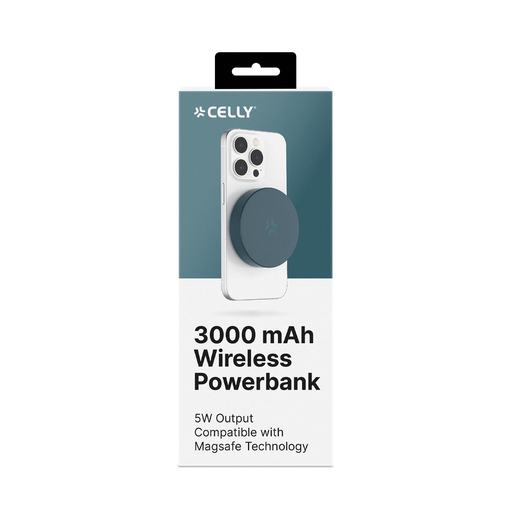 Celly MAGPB3000 - 5W Wireless Powerbank Wireless 3000 …