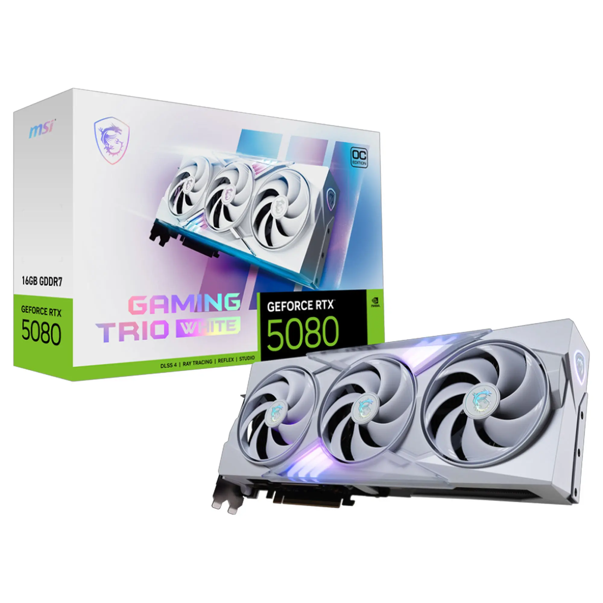 MSI RTX 5080 16G GAMING TRIO OC WHITE