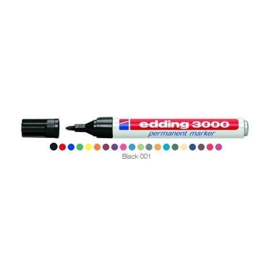 edding 3000 - Marcatore - permanente - nero …