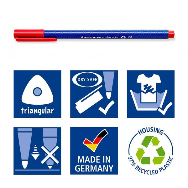 Staedtler ASTUCCIO ARROTOLABILE 20 PENNE TRIPLUS TRATTO 1 …