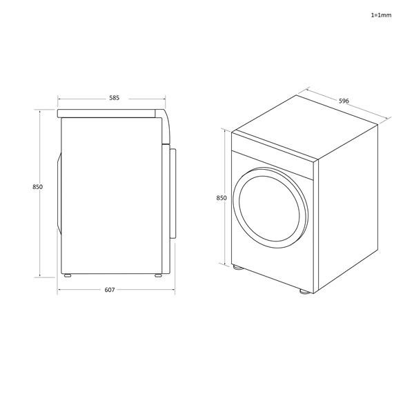 Candy Smart CSE H8ELE-S asciugatrice Libera installazione Caricamento …