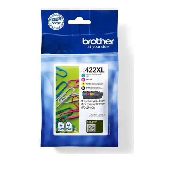 Brother LC422XL - Confezione da 4 - nero, …