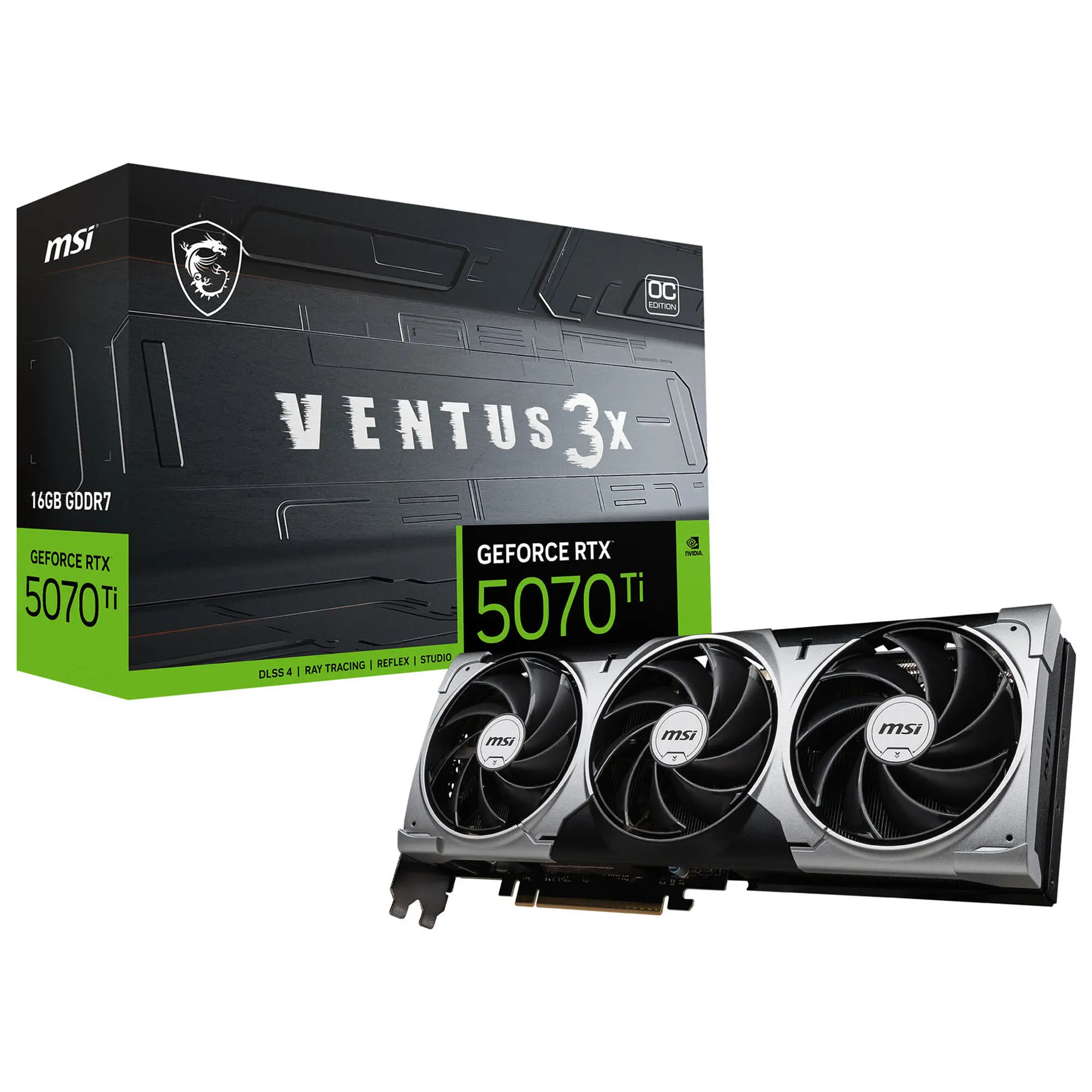 MSI GeForce RTX 5070 Ti 16G VENTUS 3X …