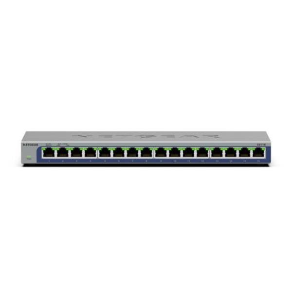 NETGEAR GS116, Non gestito, L2, Gigabit Ethernet (10/100/1000)