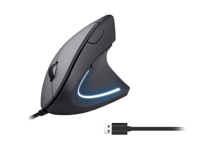 Equip 245118, Mano destra, Design verticale, Ottico, USB …