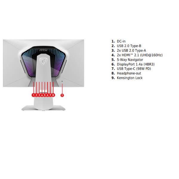 MSI MPG 274URDFW E16M, 68,6 cm (27ʺ), 3840 …