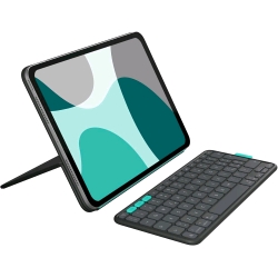 Logitech Flip Folio, QWERTY, Italiano, 1,8 cm, 1 …