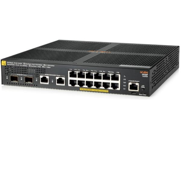 HPE Aruba 2930F 12G PoE+ 2G/2SFP+ - Switch …