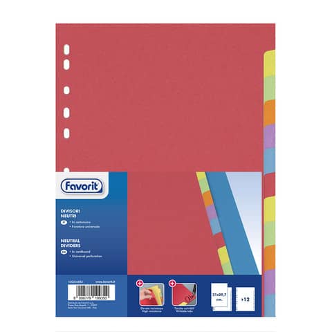 Favorit - Divisorio - 12 parti - per …