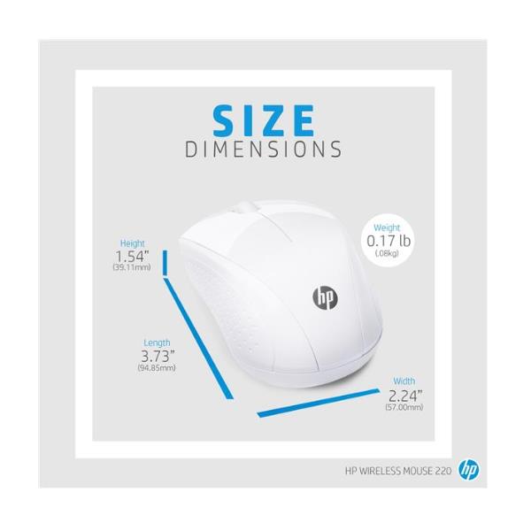 HP 220 - Mouse - 3 pulsanti - …