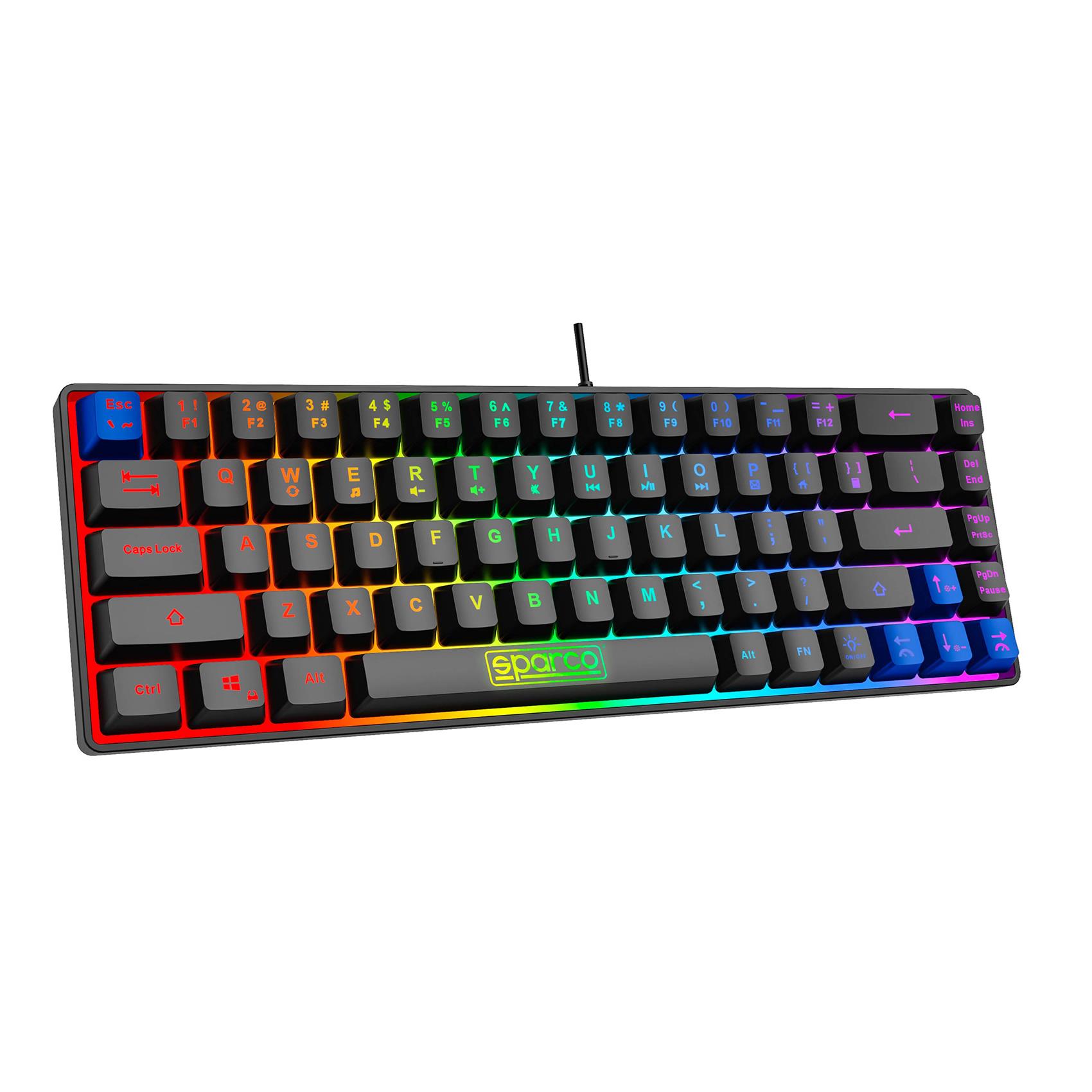 SPARCO GHOST - Tastiera - retroilluminato - QWERTY …