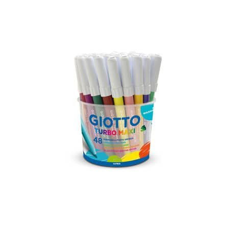 Barattolo Maxi pennarelli Giotto Turbo Grafik 48 pz …