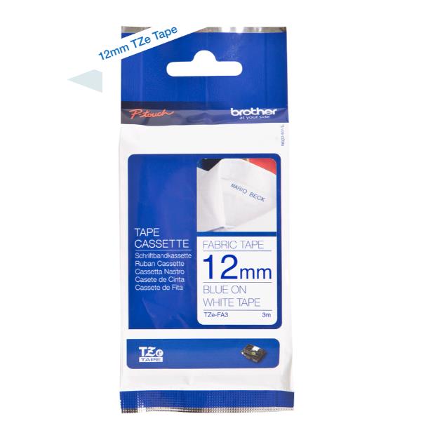 NASTRO TIPO TZ 12 MM BLU/BIANCO IN TESSUTO …
