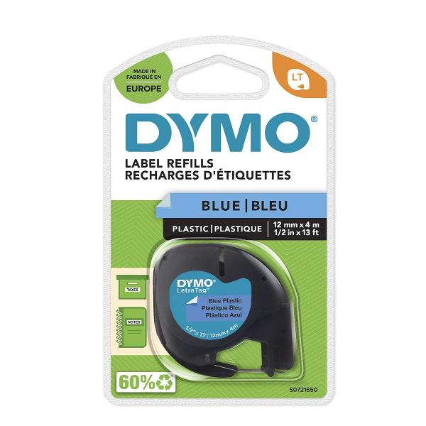 Nastro DYMO LT in plastica12mmx4mt - Blu