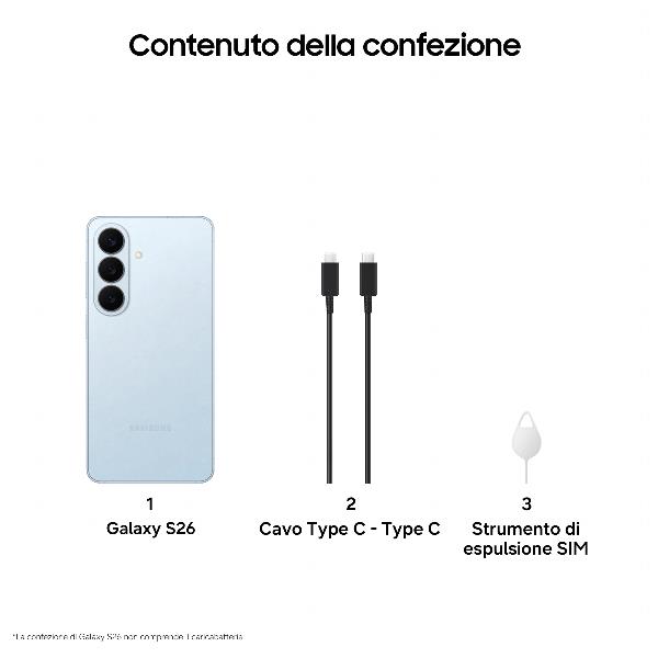 Samsung Galaxy S26 Smartphone AI, 256GB, Processore avanzato, …