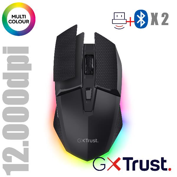 Trust GXT 122 Felox+, Mano destra, Ottico, RF …