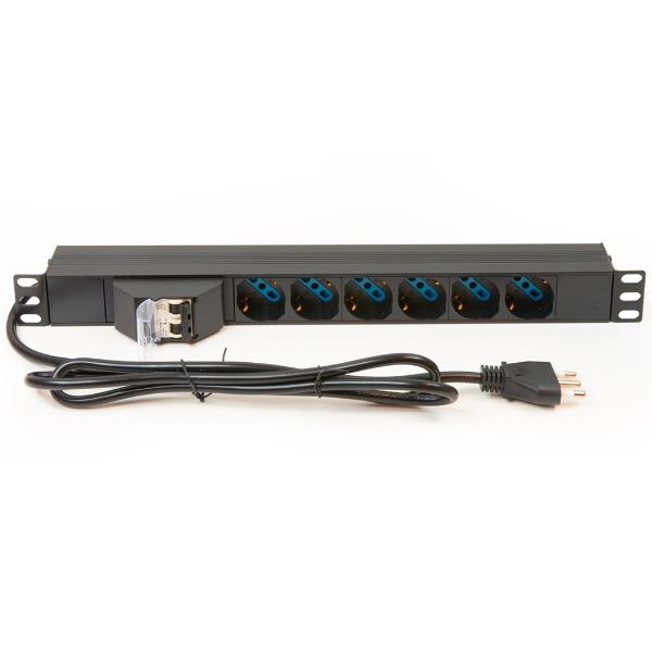 MULTIPRESA ALIMENTAZIONE PER RACK 19" CON 6 PRESE …