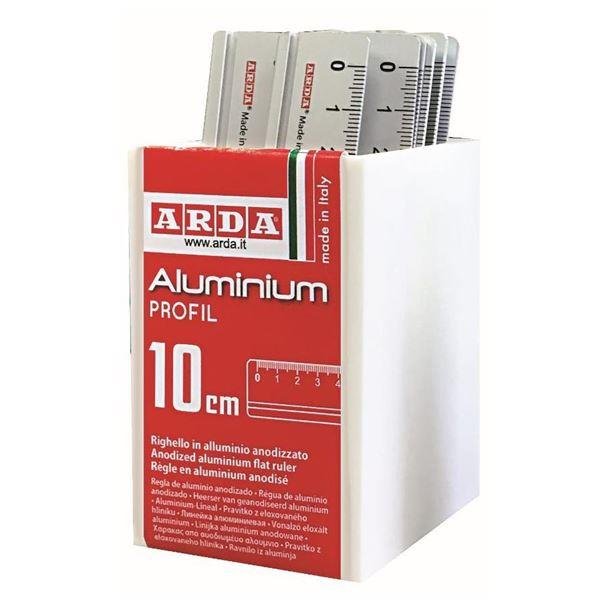Barattolo 15 righelli - 10cm - alluminio - …
