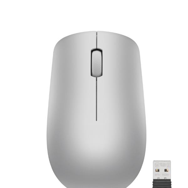 Lenovo Mouse wireless 530 (Grigio Platino), Ambidestro, Ottico, …