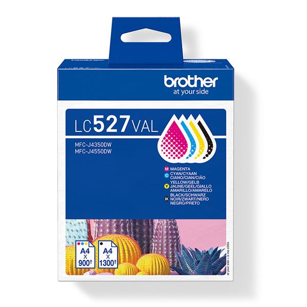 Brother LC527VAL, Nero, Ciano, Magenta, Giallo, Inchiostro a …