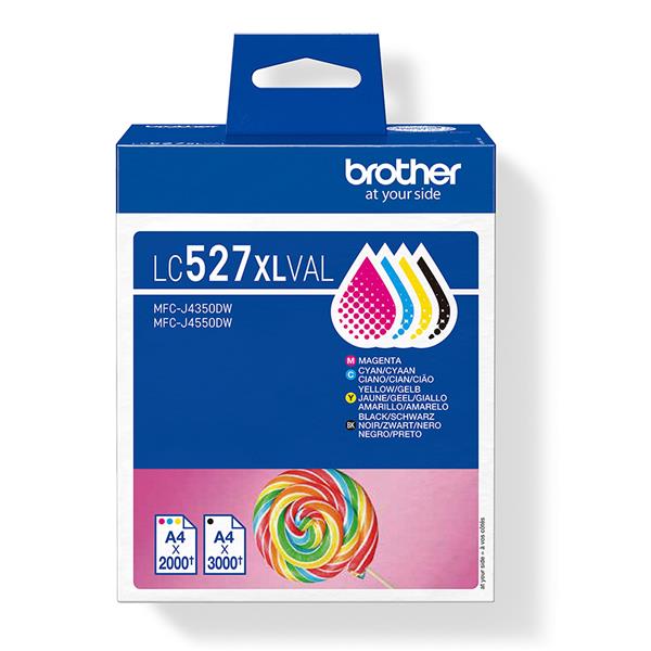 Brother LC527XLVAL, Resa elevata (XL), Nero, Ciano, Magenta, …