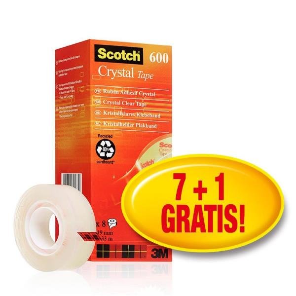 Nastro adesivo Scotch Crystal 600 - 19 mm …