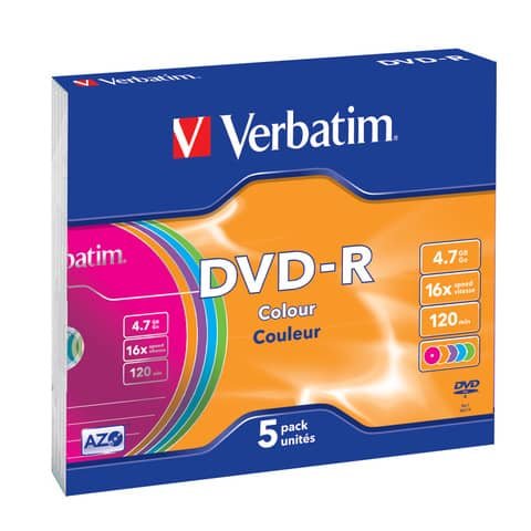 Verbatim - Scatola 5 DVD-R - slim Case …