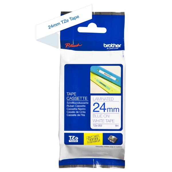 Brother - Nastro - Blu/Bianco - TZE252 - …