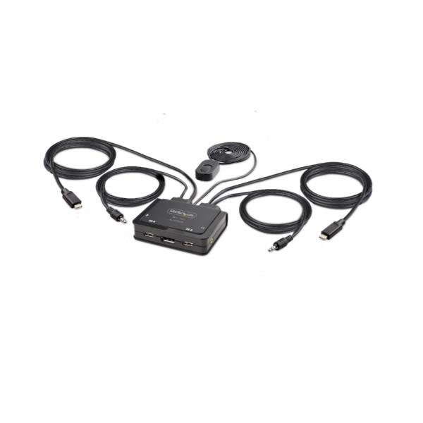 STARTECH KVM SWITCH USB-C A 2 PORTE, 4K