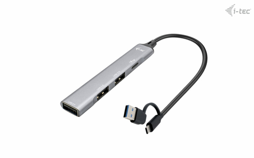i-Tec - Hub - USB-C/USB-A, metal - 1 …