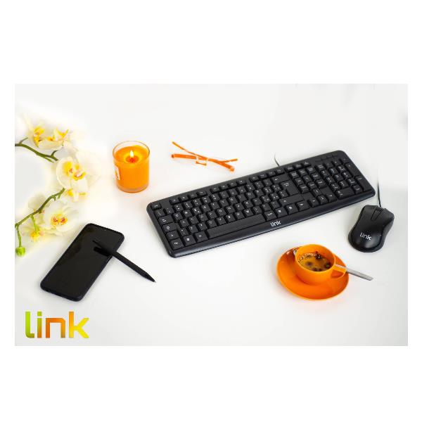 LINK LKTAST08 KIT TASTIERA E MOUSE OTTICO CON …