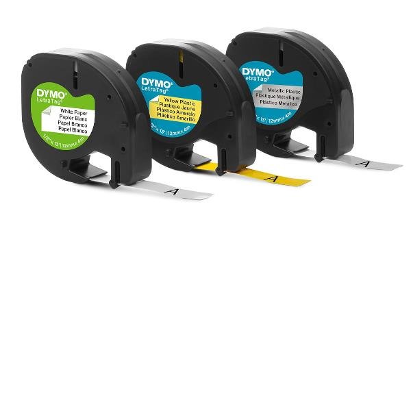 DYMO LetraTAG - Rotolo (1,2 cm x 4 …