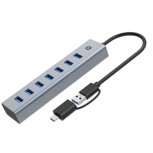 Conceptronic HUB USB 3.0 7 PORTE, 5Gbps, USB-A …