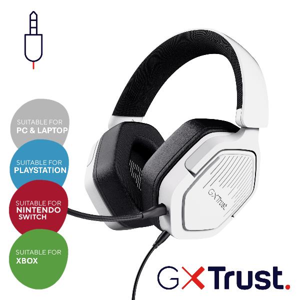 Trust - GXT492W CARUS HEADSET WHITE