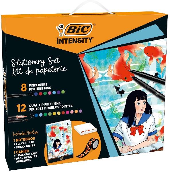 BIC INTENSITY MANGA SET DI CANCELLERIA CON PENNE …