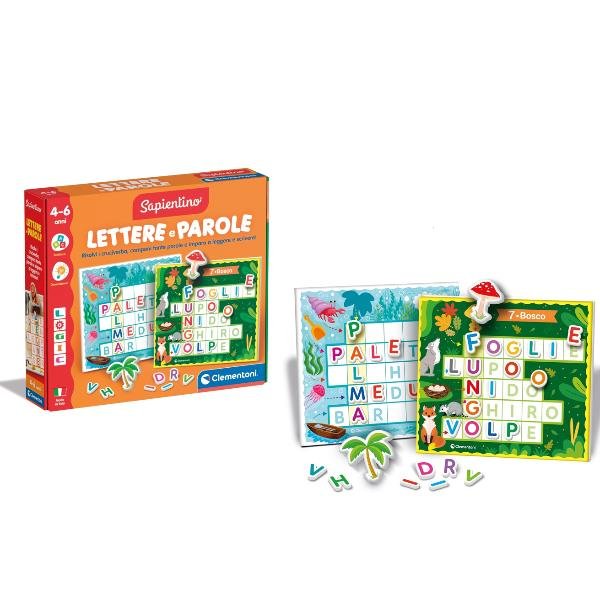 CLEMENTONI SAPIENTINO LOGIC LETTERE E PAROLE TESSERE ILLUSTRATE …