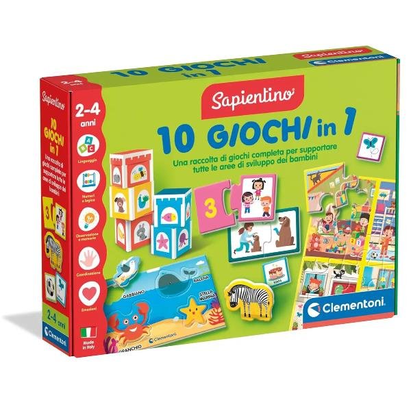 CLEMENTONI SAPIENTINO 10 GIOCHI IN 1 GIOCO EDUCATIVO …