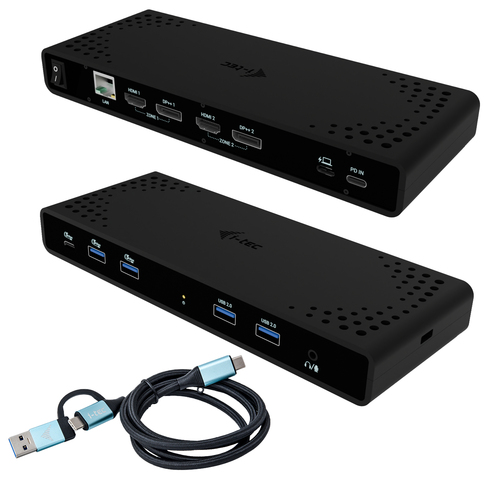 I-Tec Docking station universale USB-C, USB-A. Doppio Monitor …
