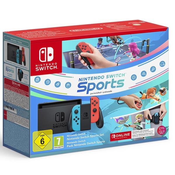NINTENDO SWITCH CONSOLE NEON BLUE/NEON RED + SWITCH …